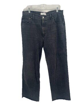 Abercrombie & Fitch 90s Relaxed Jeans High Rise Black Jeans Sz 12